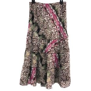 Beautiful Floral Tiered Skirt